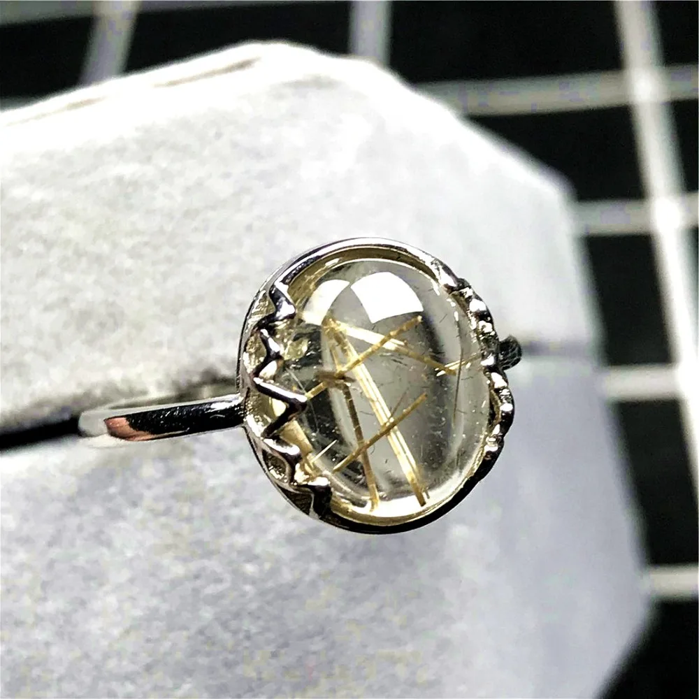 Gold Rutilated Ring (52)