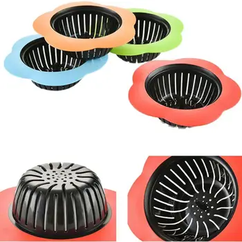 

Kitchen Sink Strainer with Large Wide Rim, Sink Drain Filter Stopper Fits Most Kitchen, Bathroom, Laundry Pool,Multicolor 4 PCS