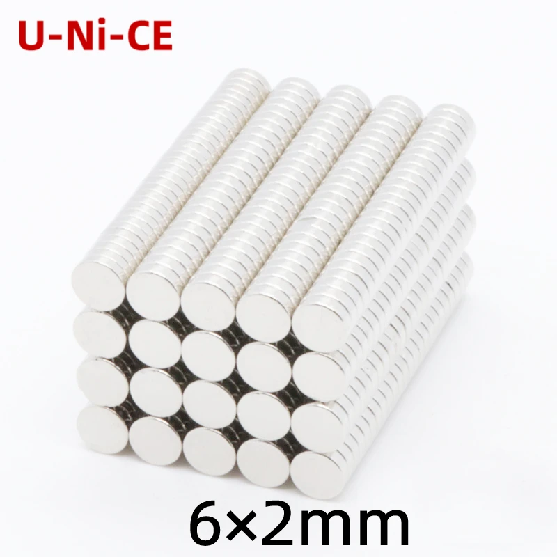 

10/30/100 pieces of neodymium magnets 6Ч2mm Mini N35 round disk magnet super strong magnets nickel rare earth 6*2mm