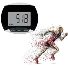 Podomètre compteur de pas de marche avec Clip de ceinture, podomètre multifonctionnel, écran LCD, accessoire d'exercice ajusté 