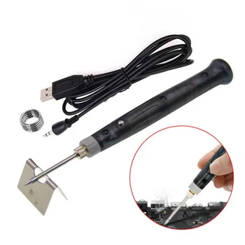 

Mini Portable USB 5V 8W Electric Powered Soldering Iron Pen/Tip Touch Switch Adjustable Electric Soldering Iron Tools new