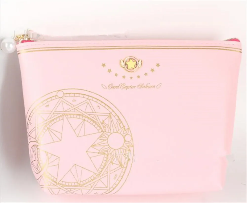 Аниме карта Captor Sakura Косплей PU Сумка для макияжа Кошелек хранения кошелек сумка