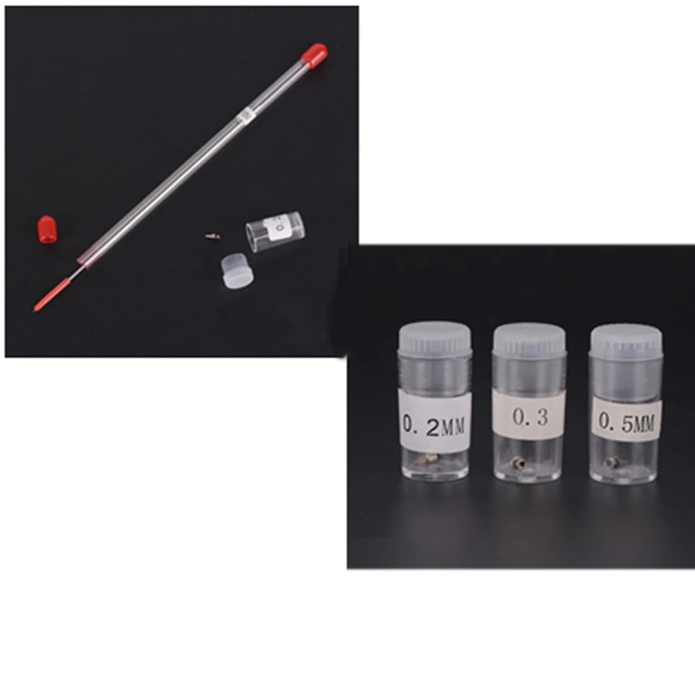 Airbrush Nozzle And Needle Replacement for Airbrushes Spray Gun Model Spraying Paint Maintenance Tool Accessories 0.2/0.3/0.5mm