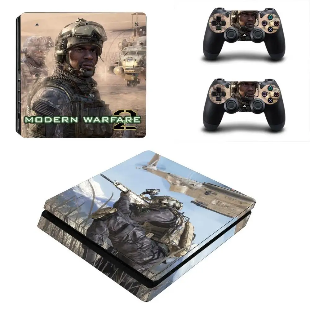 Современная война PS4 тонкая наклейка Play station 4 кожа наклейки для playstation 4 PS4 Slim консоль и контроллер Скины Виниловые - Цвет: YSP4S-3925