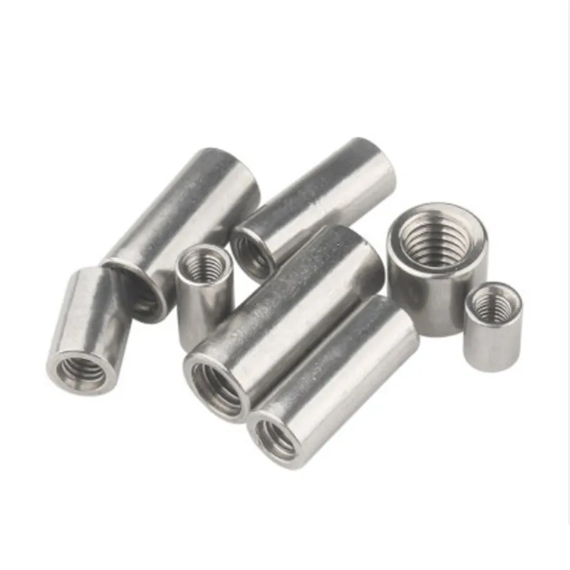 M3 M4 M5 Long Round Coupling Nut Bar Stud Connector Rod 304 Stainless