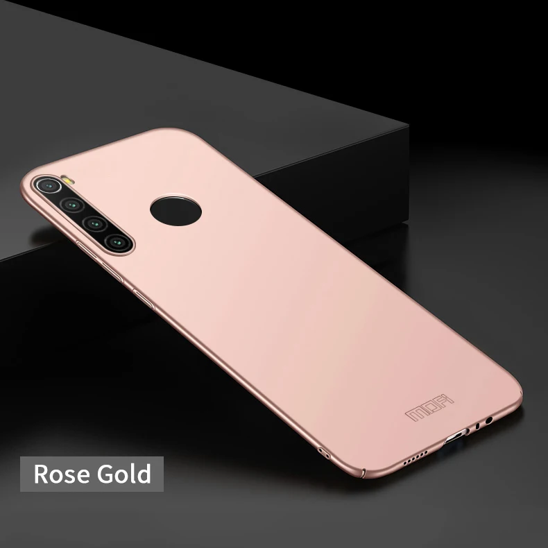 Rose Gold MOFi для Redmi Note 8 чехол ультра тонкий чехол жесткий чехол для ПК Чехлы для Redmi Note 8 защитная задняя крышка - Цвет: Rose Gold