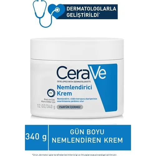 Крем для сухой кожи Cerave Nemlendici Церамид и гиалуроновая кислота İçeriсалон 340 г | Мать