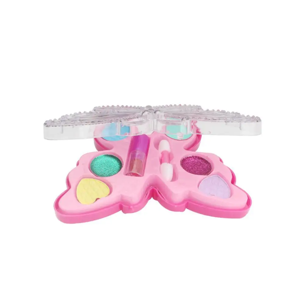 Children's Cosmetic Set Creative Princess Butterfly Makeup Box Toy Girl Eye Shadow Lipstick Set High Quality Toys