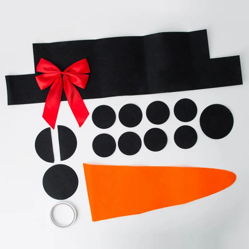 

Christmas Ornaments Can Be DIY Snowman Expression 16PCS Material Fine Fashion Beautiful To Create Atmosphere