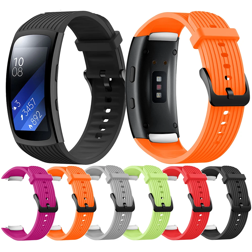 Сменный силиконовый ремешок S/L для Samsung Gear Fit 2 Pro с металлической пряжкой |
