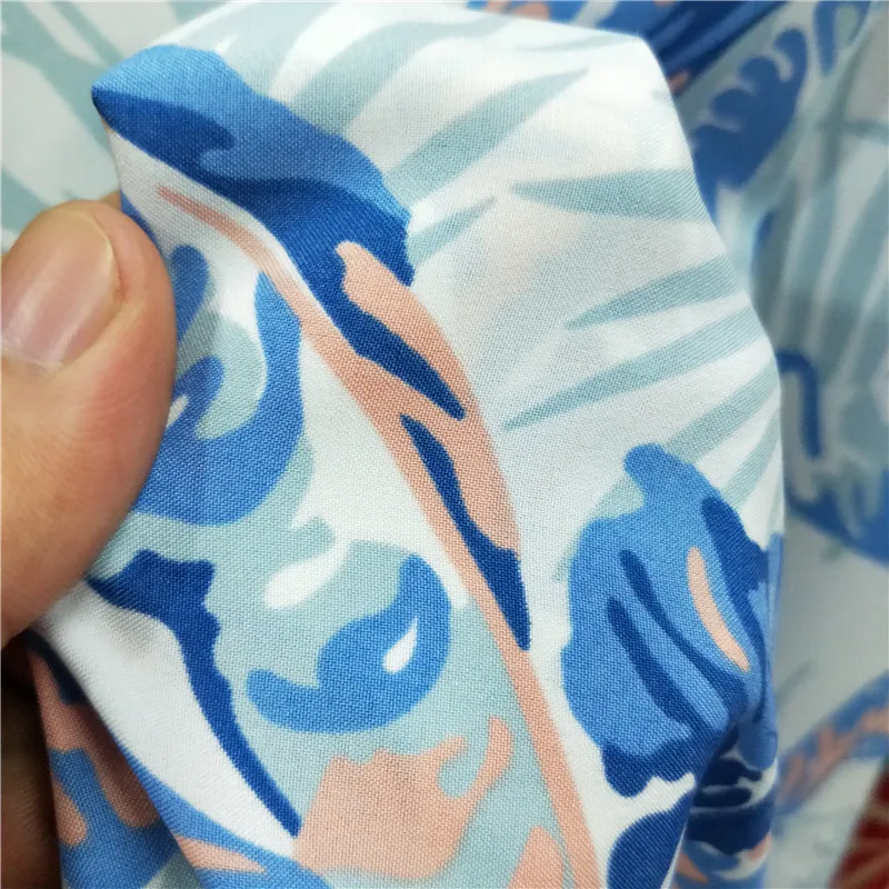 Tecidos африканская ткань Муса лист непроницаемый для Гавайского ветра печать 100d четырехсторонняя пуля утолщенная ткань для платья и юбки