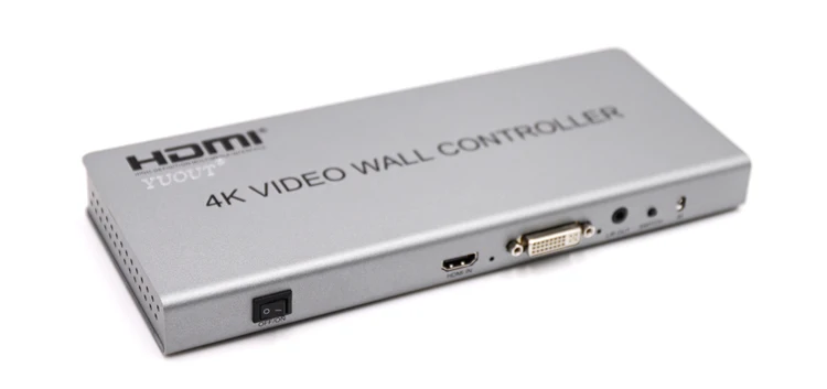 4K HDMI видео настенный контроллер 2x2 HDMI+ DVI RS232 HDMI с полностью цифровым каналом обработки внутри