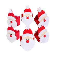 4 шт. Рождество 3D Санта Клаус нетканые кольца для салфеток Салфетка Держатель Вечерние Банкетный Декор для обеденного стола для дома Рождественский ужин