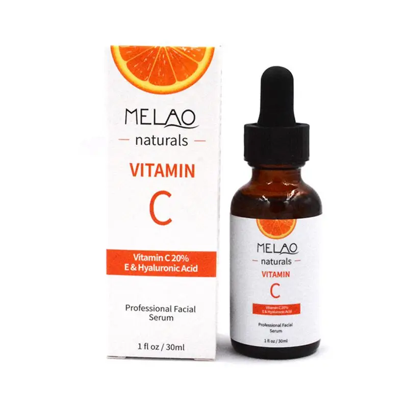 MELAO натуральный витамин С Сыворотка для лица Органическая Антивозрастная местная Сыворотка для лица, 20% Витамин С+ е 30 мл