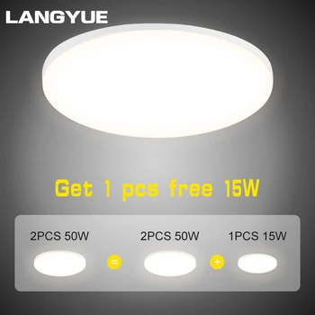 

Led Panel Lights AC220V Led Ceiling Lamp 15W 20W 30W 50W Panel Light Lamp for Living Room Kitchen Bathroom Indoor Led Lighting