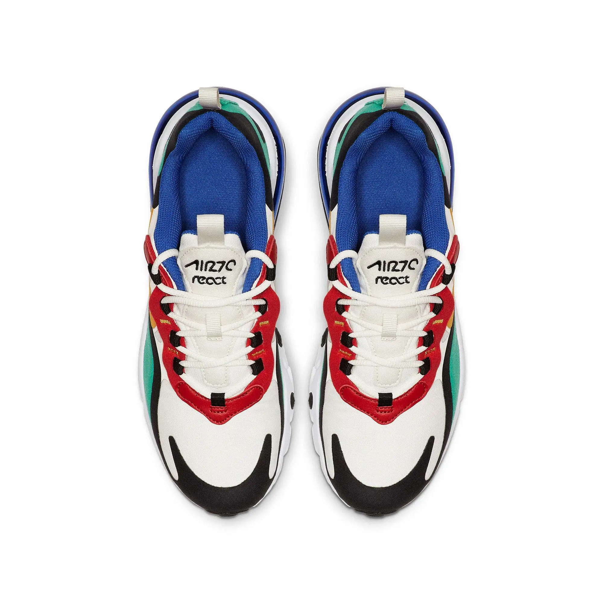Оригинальные детские кроссовки для бега от NIKE AIR MAX 270 REACT, удобные спортивные уличные сетчатые детские кроссовки, BQ0102-002