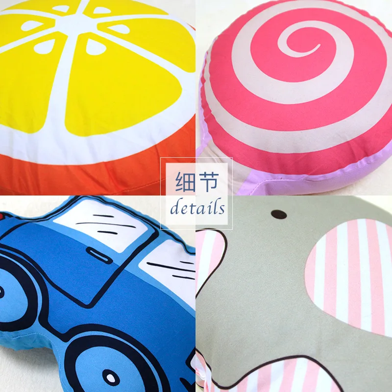 Cartoon CHILDREN'S Pillow Cushion Sofa Back Cushion Modern Minimalist Car Back Office Bolster Bedside Neck Guard