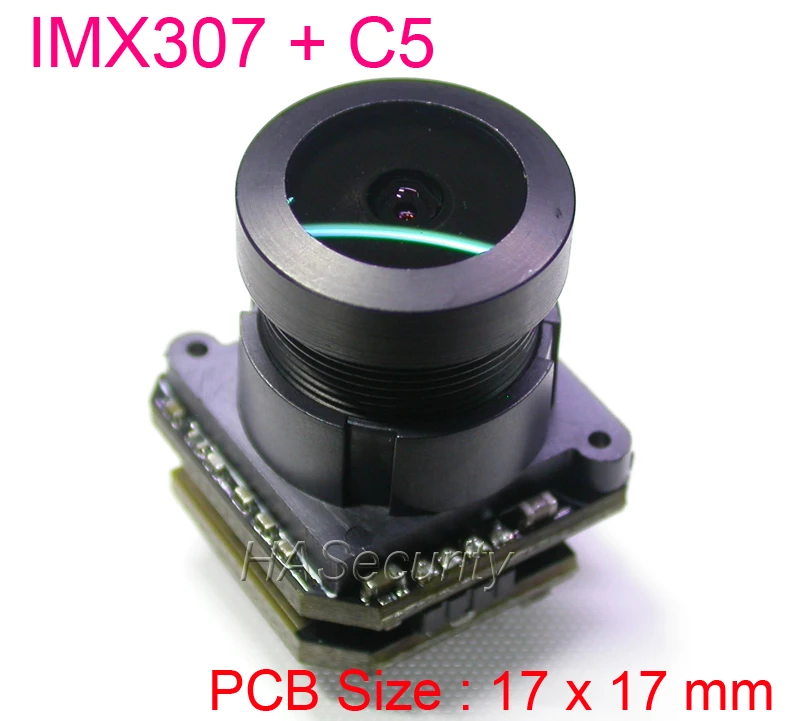 Мини 17x17 мм AHD-H 1080P 1/2.8 &quotSony STARVIS IMX307 CMOS + C5 камера видеонаблюдения PCB модуль платы M12