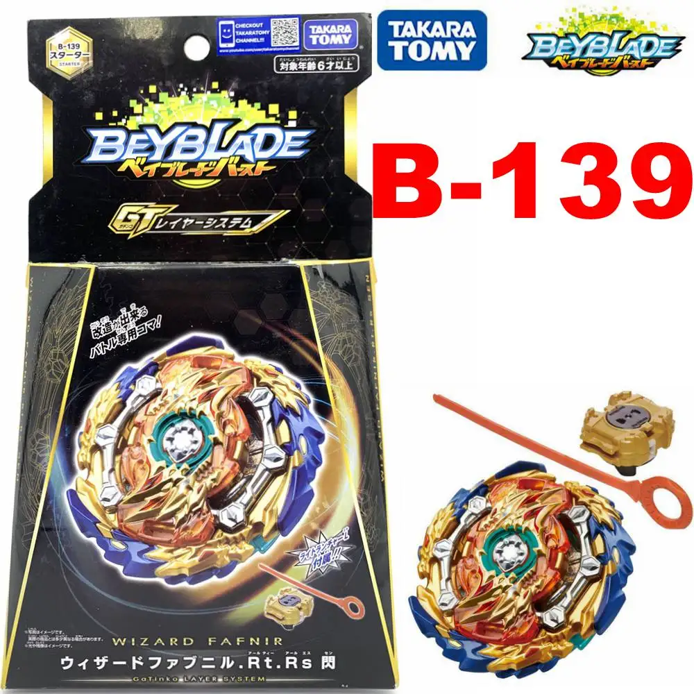 Новинка 2020 Бесплатная доставка Takara Tomy Beyblade BURST GT B-139 Wizard Fafnir.RT.RS SEN B139 | Игрушки и