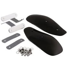 Новинка, 1 пара, аксессуары для мотоциклов, защита от ветра, дефлекторы для велосипедов/Чопперы/Crusiers, черный