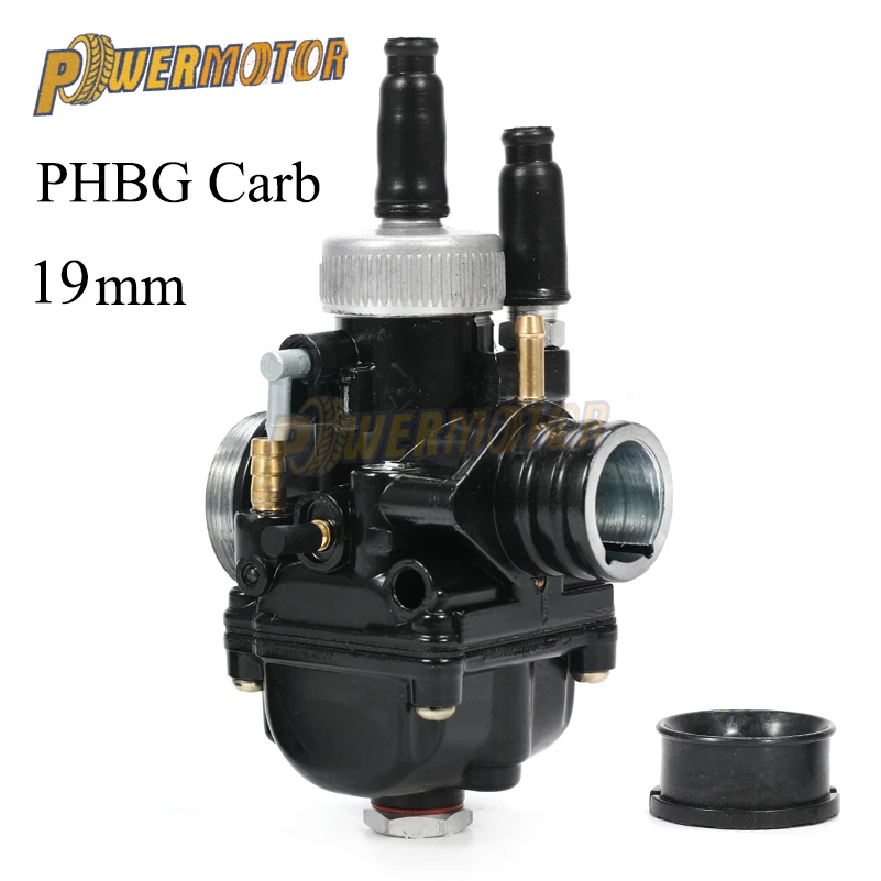 Черный гоночный мотоцикл карбюратор Carburador Carb 19 мм Dellorto реплика для PHBG Yamaha KTM Puch Zuma BWS100 двигатель мотоцикла
