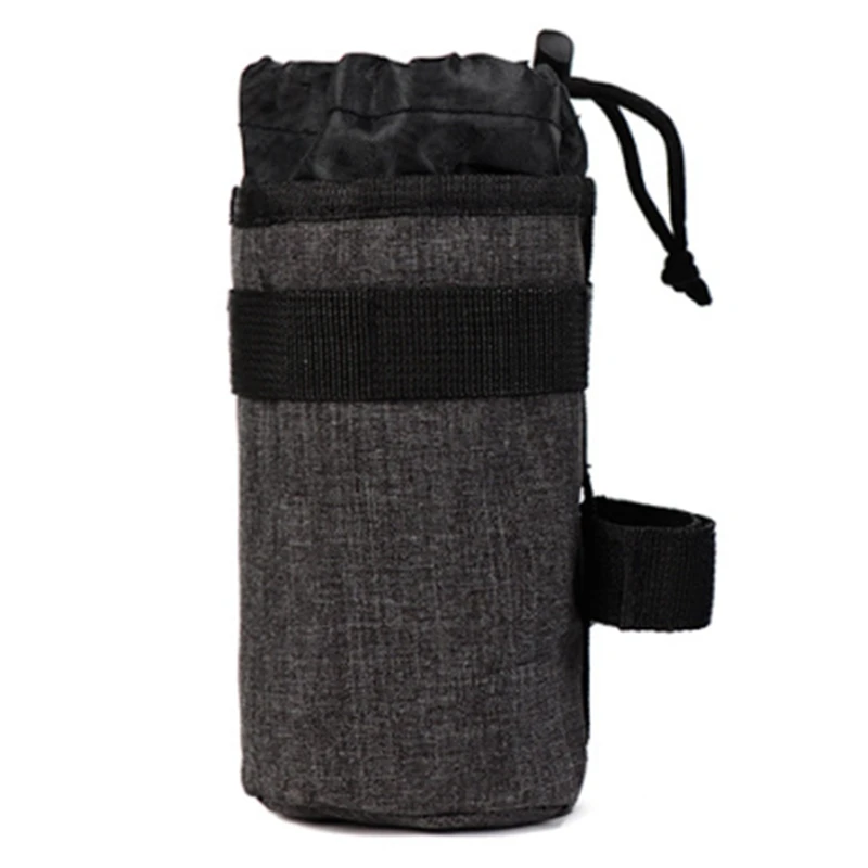Bike Handlebar Stem Bag Food Snack Storage Bike Water Bottle Carrier
