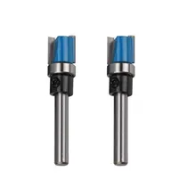 

2pcs 1/4" Shank Straight Bit Milling Cutter Template Flush Trim Carbide Router Bit 1/4x1/2x11 Woodworking Tool Set