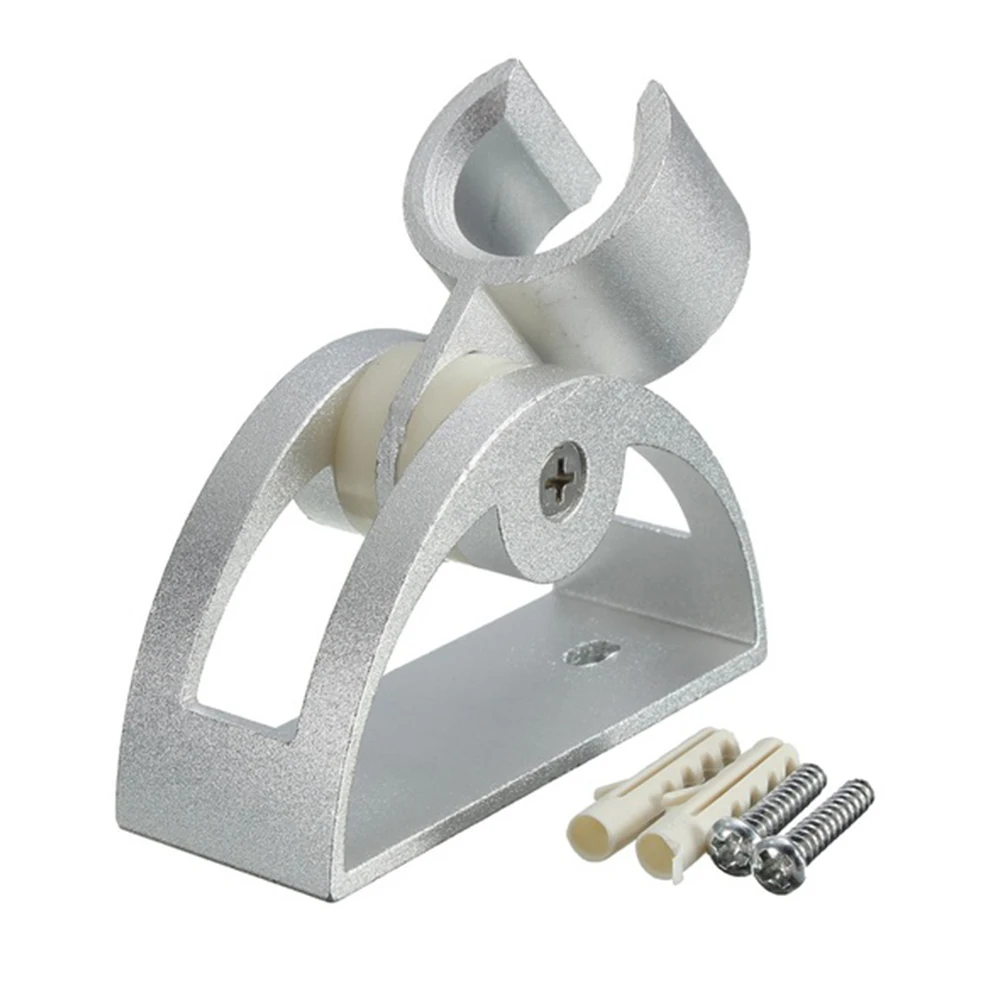 

Adjustable shower holder aluminum wall mounted silver shower hand stand shower bracket for bathroom accessories handheld holder