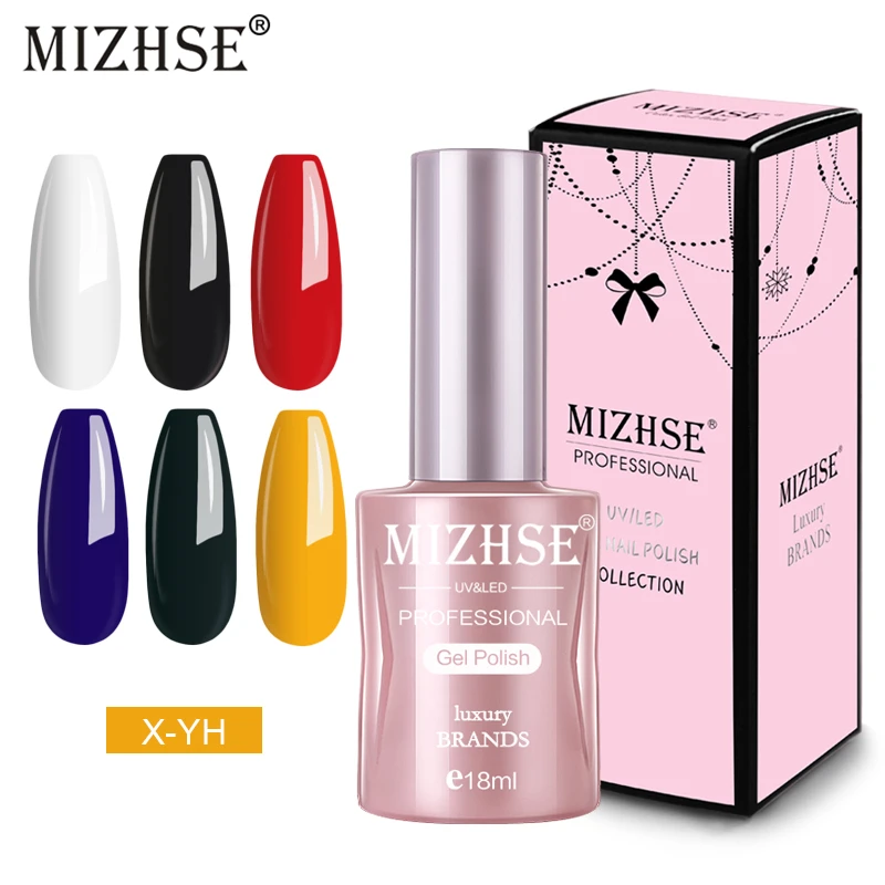 

MIZHSE Gel Nail Polish Base And Top Coat Soak Off Gel Para Unhas De Gel Profissional UV Nail Polish Gel Off White Hybrid Nail