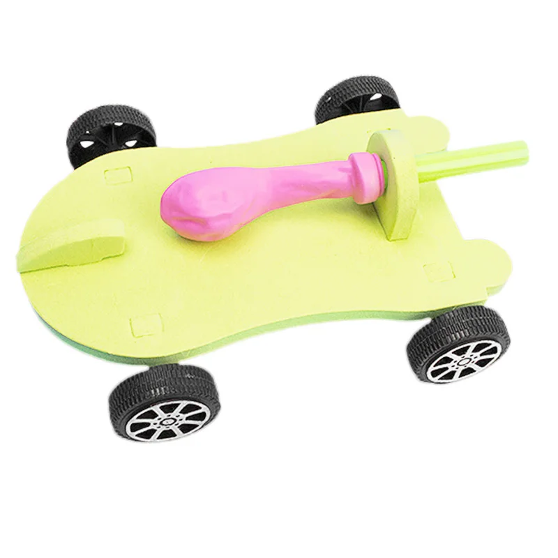 

Diy Balloon Powered Car Recoil Force Science Technology Experiment Students Toys