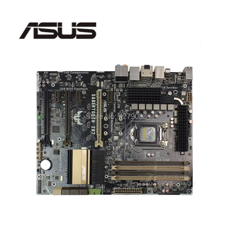 Socket LGA1150 PCIE3.0 USB3.0 SATA3 For ASUS SABERTOOTH Z87 Original Used Desktop for Intel Z87 Motherboard DDR3
