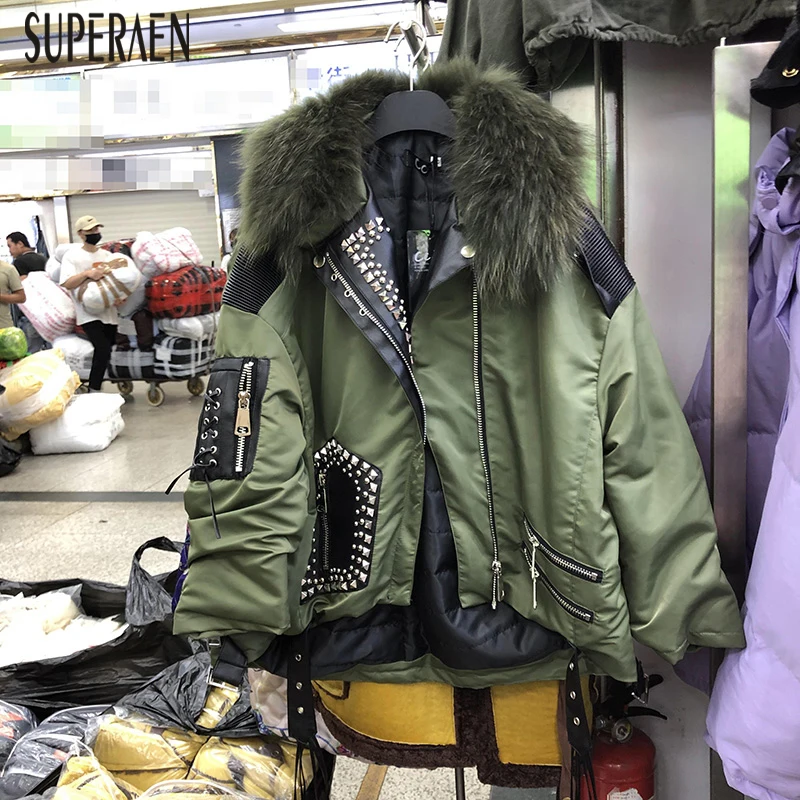 SuperAen, европейские теплые парки, пальто для женщин, зимняя Новинка, модные повседневные парки, пальто для женщин, хлопок, повседневная женская одежда