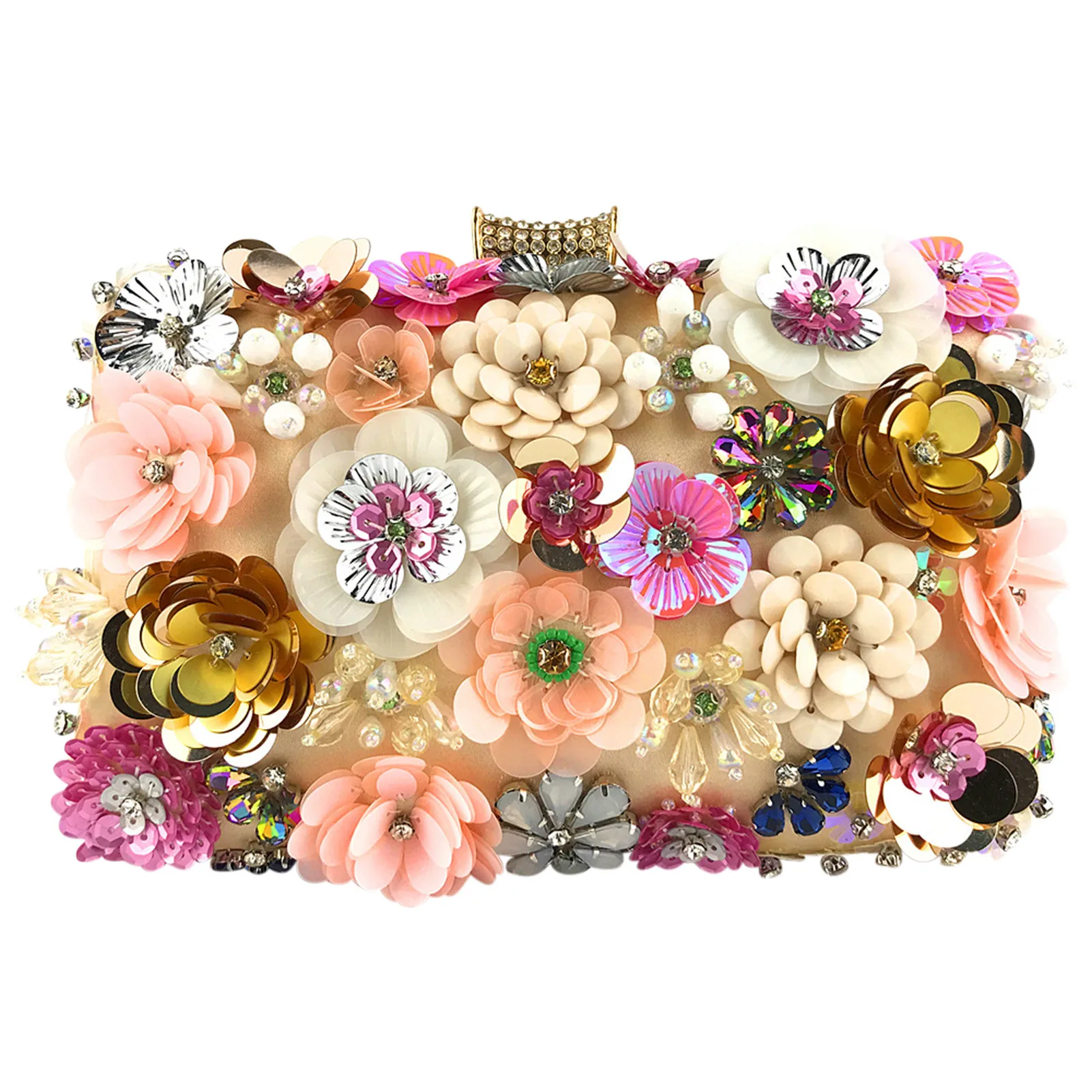 floral sequin bag