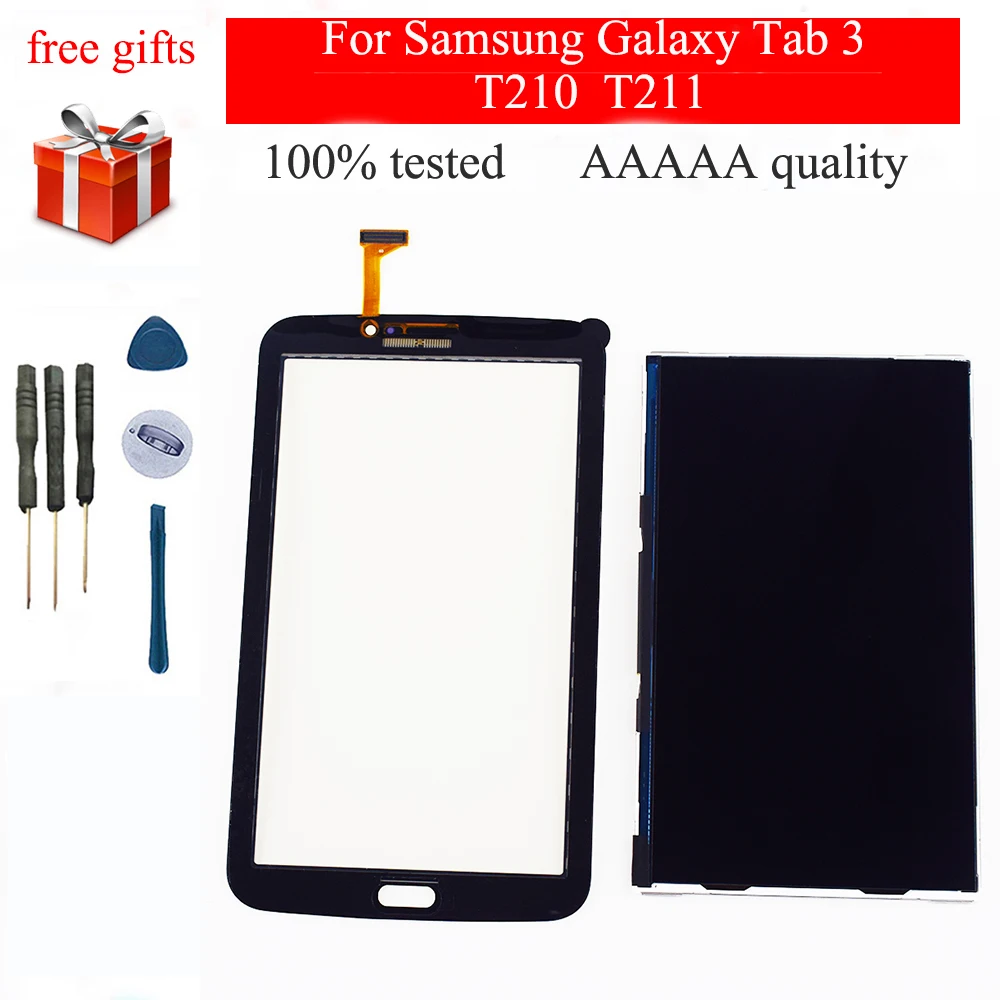 

For Samsung Galaxy Tab 3 7.0 SM-T210 SM-T211 T210 T211 Touch Screen Digitizer Sensor Glass + LCD Display Panel Module Monitor