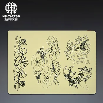 

Tattoo Equipment for Tattoo Practice Skin Tattoo Eyebrow Munsu Rubber Practice Skin Lotus Pattern Faux Leather