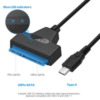 sata כבל OULLX מסוג C USB 3.1 Gen1 כדי SATA III HDD SSD כבל מתאם קל Crive בתור 2.5 אינץ SATA כונן תמיכה USAP (2)