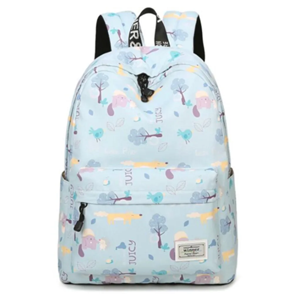 

2019 Women's Animal Tree Print Waterproof Polyester Ladies Bag Casual School Backpack Computer Backpack Fashion Travel Bag