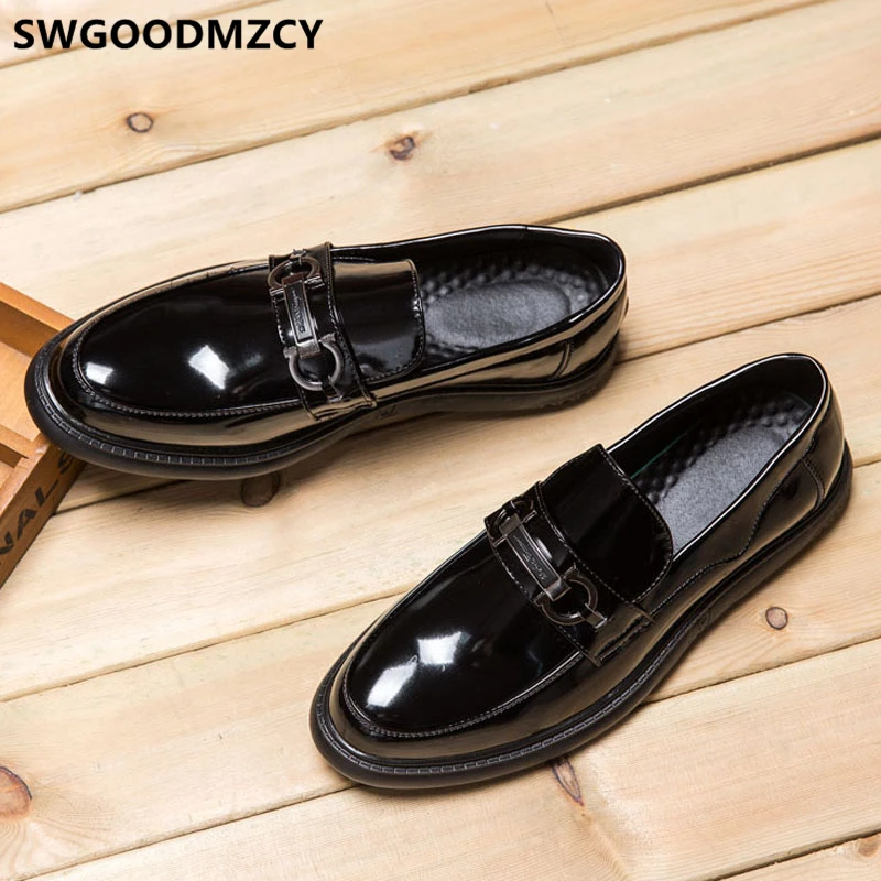 mens designer patent leather shoes