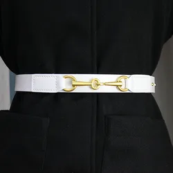 High Quality Luxury Genuine Leather Belts for Women Designers Jeans Dress Strap Simple Design Plain Cow Leather Belt