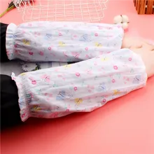 Однотонные белые рукава с манжетами белые цветочные нарукавники столовая Ресторан шеф-повара медсестры с белой хлопковой тканью поставки