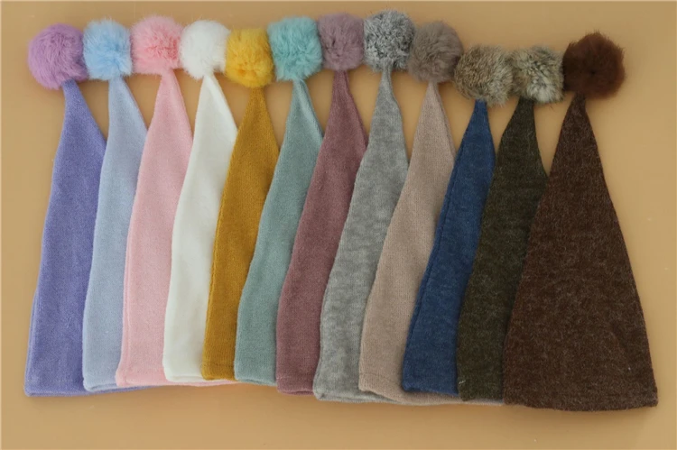 2pcs Wrap Hat Sets Newbornn Photography Props Boys Girls Photography Swaddle Blanket Infant Baby Picture Shoot Props Accessories