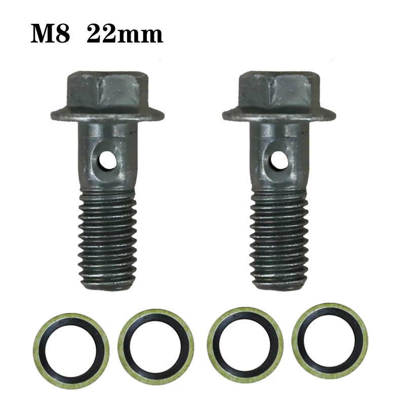M10*1.25 Brake Master Cylinder Oil Hose Screw Banjo Bolt Motorcycle Universal Tube Tubing Screws Bolts M10*22*1.25 M10*32*1.25 motorcycle bolt screws