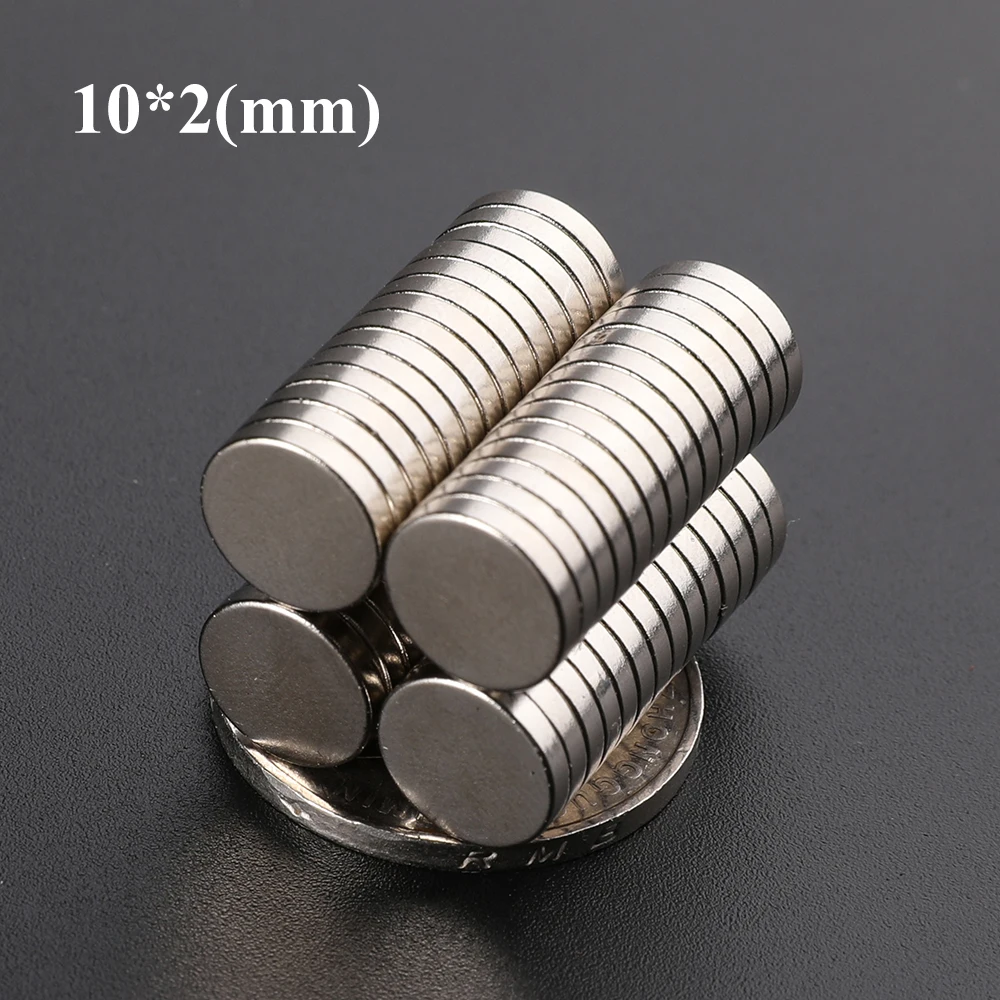 Neodymium Magnet Magnetic-Imanes-Disc Strong 10x2 Round Permanent Super-Powerful N35