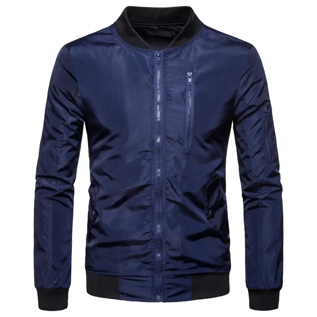 

PUIMENTIUA Jacket Coat Men Fashion Winter Men's Clothing Zipper Sportswear Long Sleeve Coat Outerwear Coats Autumn Jacket Male