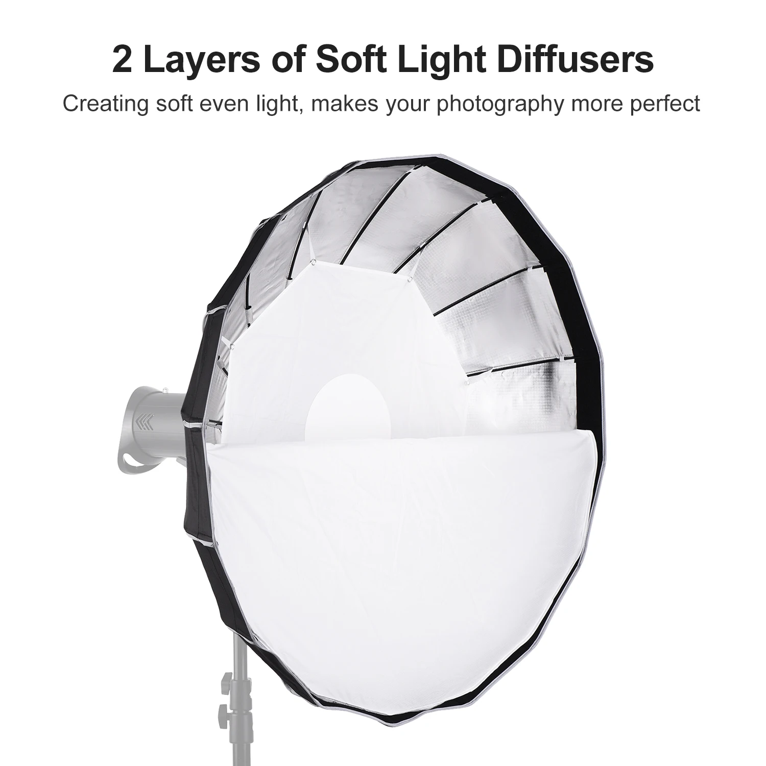 LIF 85 см шестиугольник софтбокс зонтик софтбокс+ рассеиватель сумка для переноски Профессиональная фотография светильник ing для студии светильник Flash