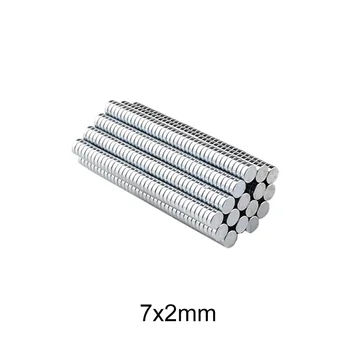 

30~600pcs 7*2 Disc Neodymium magnet 7x2mm N35 Round NdFeB 7x2 Strong Magnets For Craft 7 mm x 2 mm Permanent Magnet