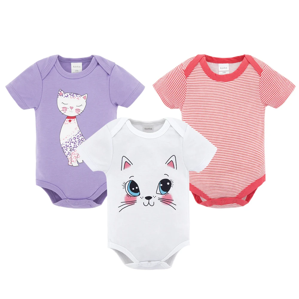 Carters для маленьких девочек одежда для детей короткий рукав 3 шт./компл. из хлопка, бренд bebe, комплект одежды для маленьких детей; комбинезон для новорожденных Carters, одежда для маленьких мальчиков - Цвет: HY2114