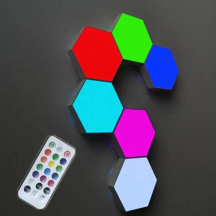 10 шт. сенсорный шестигранный RGB светильник панель дистанционного управления