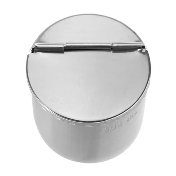 

1pc Stainless Steel Medical Cotton Alcohol Disinfection Jar Half Clamshell Oral Ointment Cylinder tank Holder Material Dental