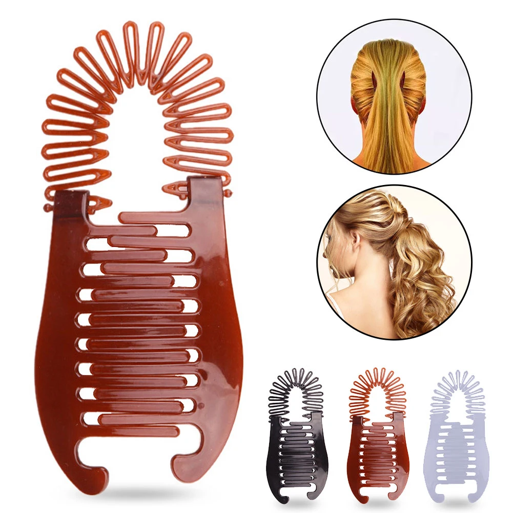 Woman Elastics Banana Hair Clip Braider Scorpion Shape Ponytail Holding  Styling Tool Plastic Clamp Hair Accessories - Hair Clips - AliExpress